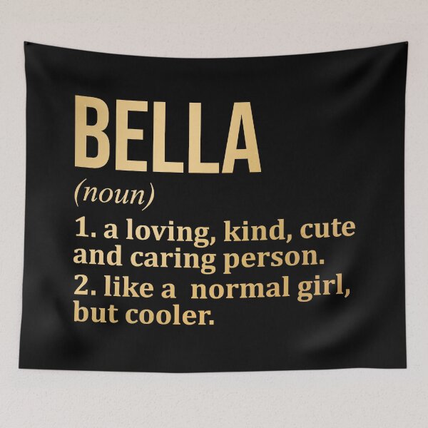 Item preview, Bella Name Definition in Gold designed and sold by XCIV.