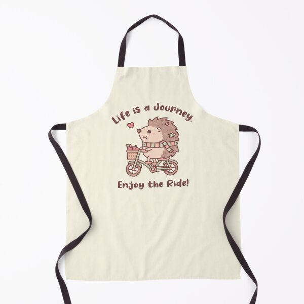 Item preview, Cute Hedgehog Life Is A Journey Enjoy The Ride Quote designed and sold by rustydoodle.