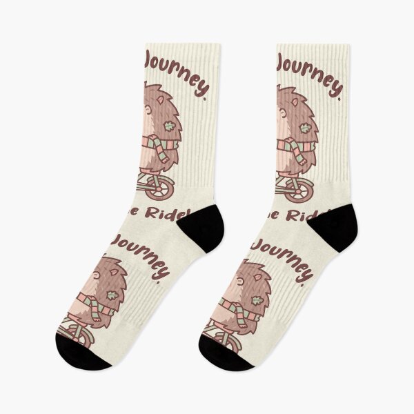 Item preview, Cute Hedgehog Life Is A Journey Enjoy The Ride Quote designed and sold by rustydoodle.