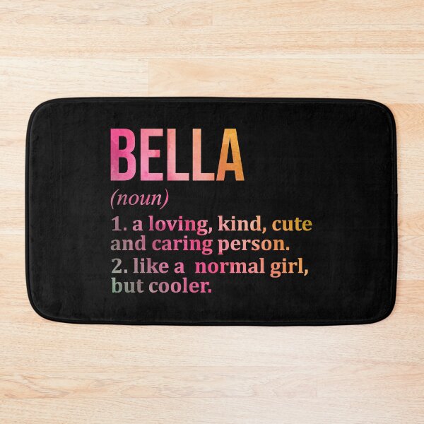 Item preview, Bella Name Definition in Watercolor designed and sold by XCIV.