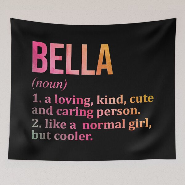 Item preview, Bella Name Definition in Watercolor designed and sold by XCIV.
