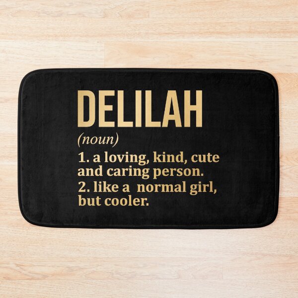 Item preview, Delilah Name Definition in Gold designed and sold by XCIV.