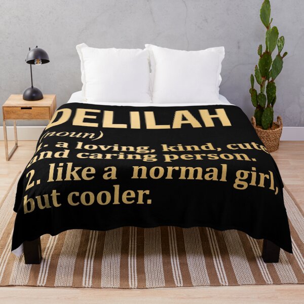 Item preview, Delilah Name Definition in Gold designed and sold by XCIV.