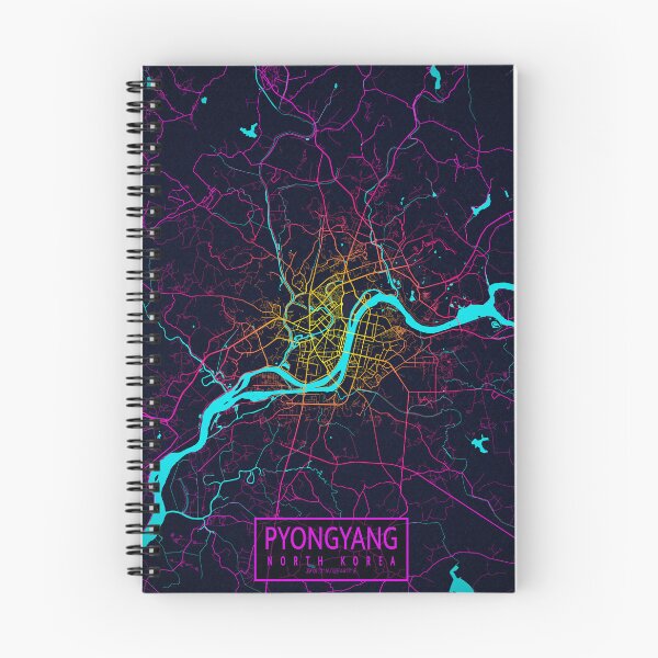 Item preview, Pyongyang City Map of North Korea - Neon designed and sold by deMAP.