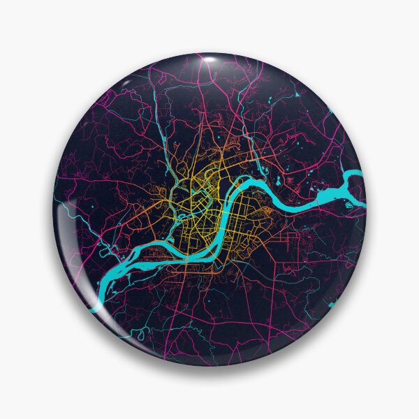 Item preview, Pyongyang City Map of North Korea - Neon designed and sold by deMAP.