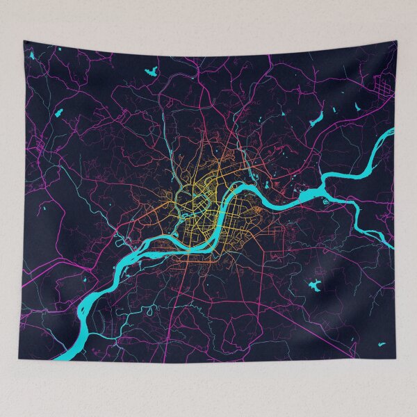 Item preview, Pyongyang City Map of North Korea - Neon designed and sold by deMAP.