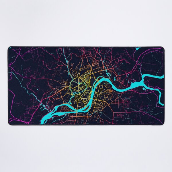 Item preview, Pyongyang City Map of North Korea - Neon designed and sold by deMAP.