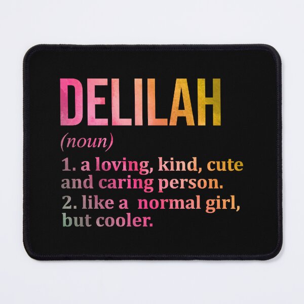 Item preview, Delilah Name Definition in Watercolor designed and sold by XCIV.