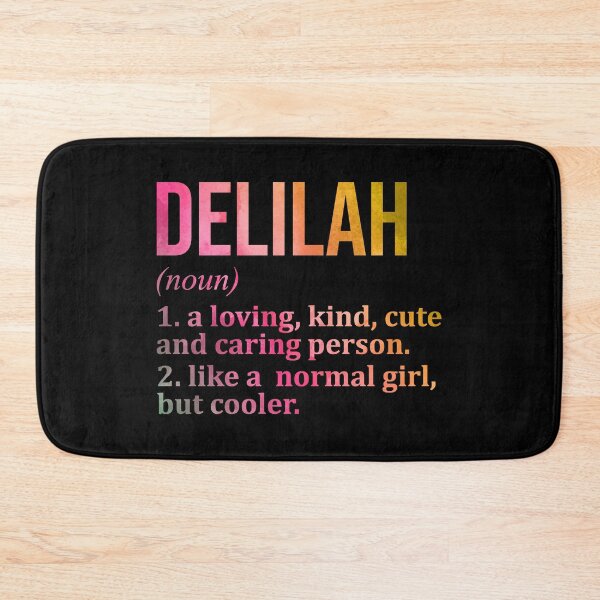 Item preview, Delilah Name Definition in Watercolor designed and sold by XCIV.