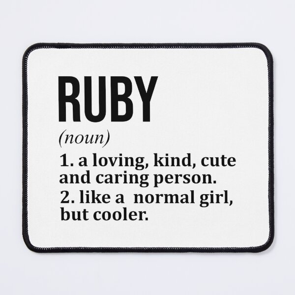 Item preview, Ruby Name Definition designed and sold by XCIV.
