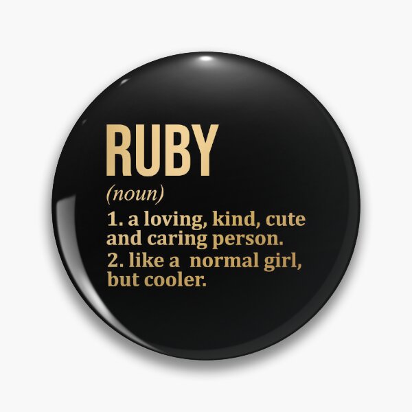 Item preview, Ruby Name Definition in Gold designed and sold by XCIV.