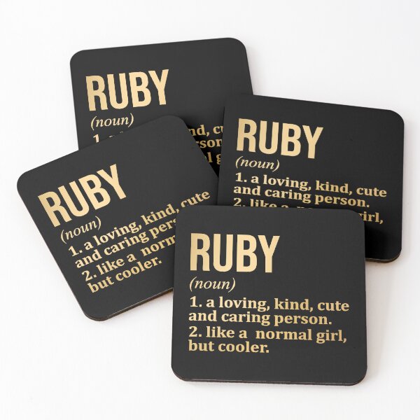 Item preview, Ruby Name Definition in Gold designed and sold by XCIV.