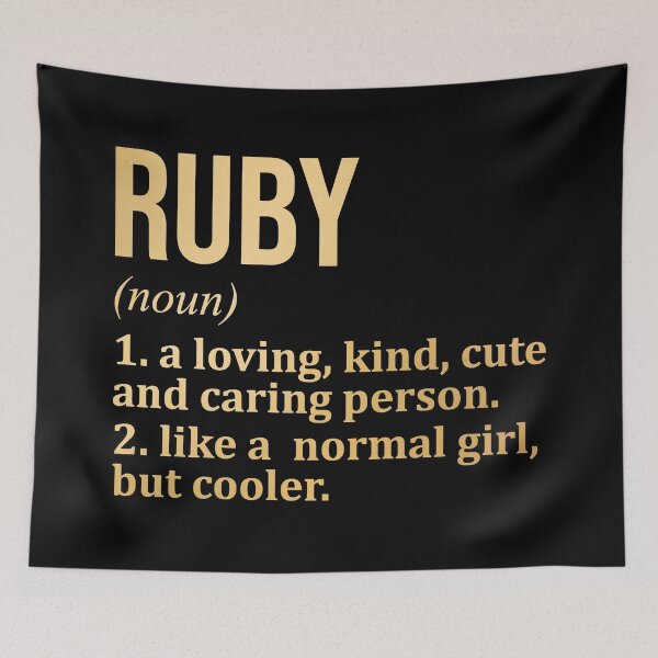 Item preview, Ruby Name Definition in Gold designed and sold by XCIV.