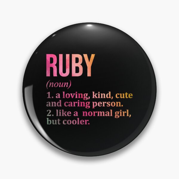 Item preview, Ruby Name Definition in Watercolor designed and sold by XCIV.