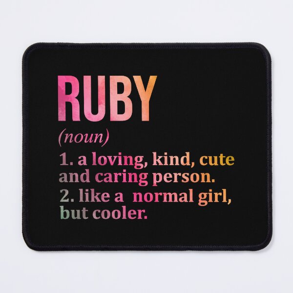Item preview, Ruby Name Definition in Watercolor designed and sold by XCIV.