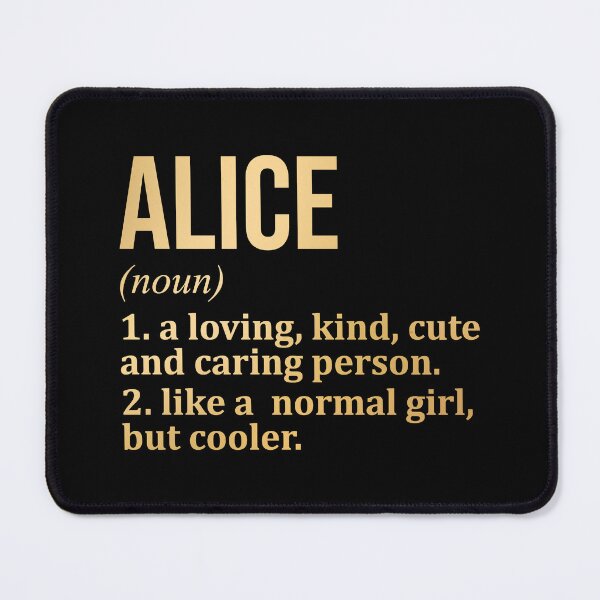 Item preview, Alice Name Definition in Gold designed and sold by XCIV.