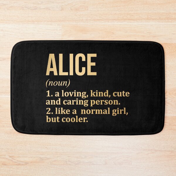 Item preview, Alice Name Definition in Gold designed and sold by XCIV.