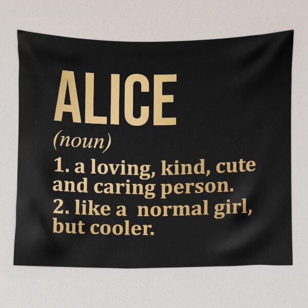 Item preview, Alice Name Definition in Gold designed and sold by XCIV.