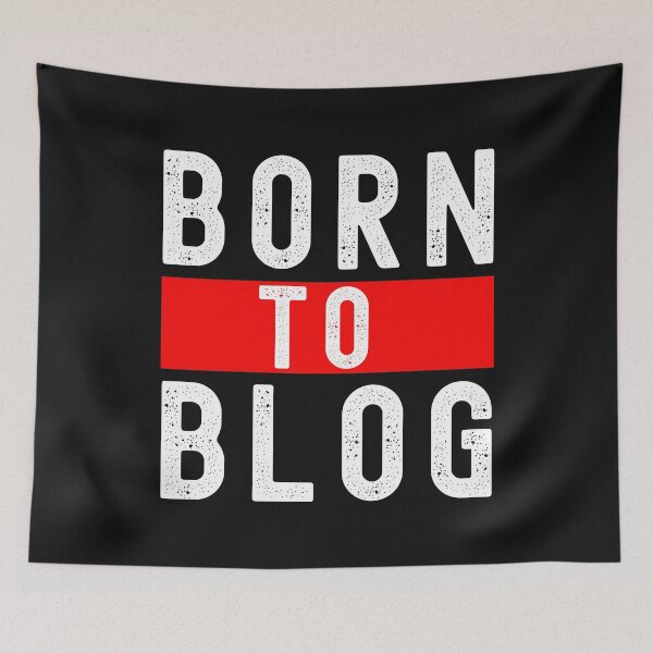 Item preview, Born to Blog Classic T-Shirt designed and sold by padeddesignart.