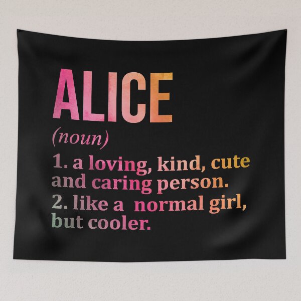 Item preview, Alice Name Definition in Watercolor designed and sold by XCIV.