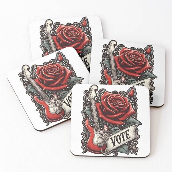 Item preview, Guitar red rose designed and sold by gittuska11.