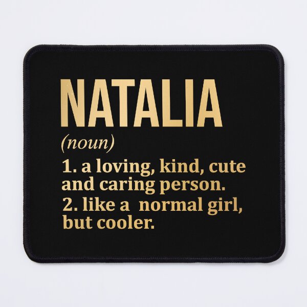 Item preview, Natalia Name Definition in Gold designed and sold by XCIV.