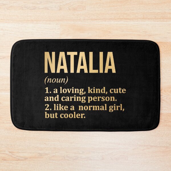 Item preview, Natalia Name Definition in Gold designed and sold by XCIV.