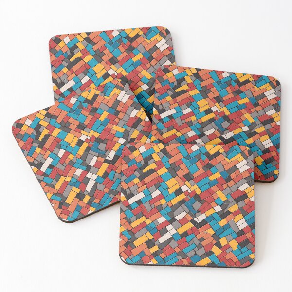 Item preview, Colorful brick wall Seamless patterns  designed and sold by RocketArtInd.
