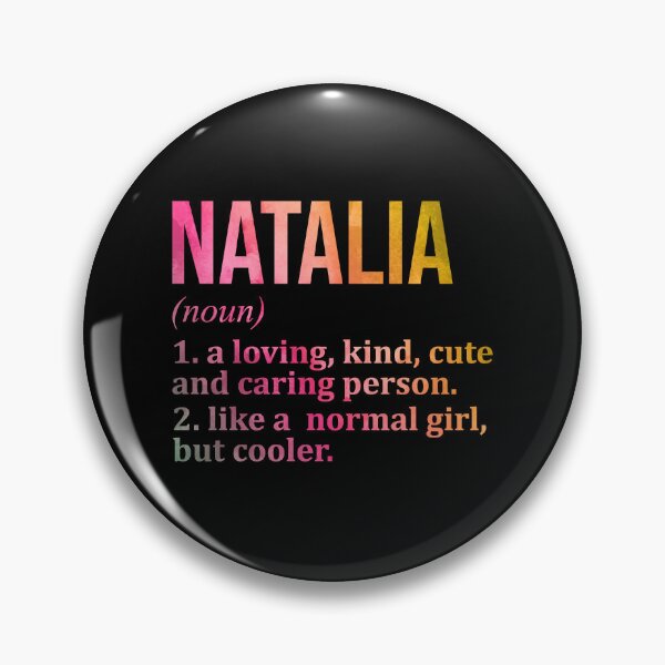 Item preview, Natalia Name Definition in Watercolor designed and sold by XCIV.