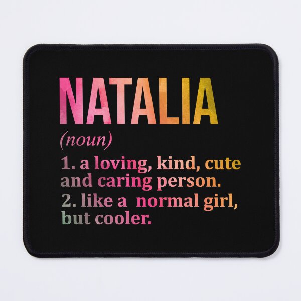 Item preview, Natalia Name Definition in Watercolor designed and sold by XCIV.