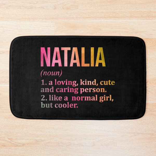 Item preview, Natalia Name Definition in Watercolor designed and sold by XCIV.