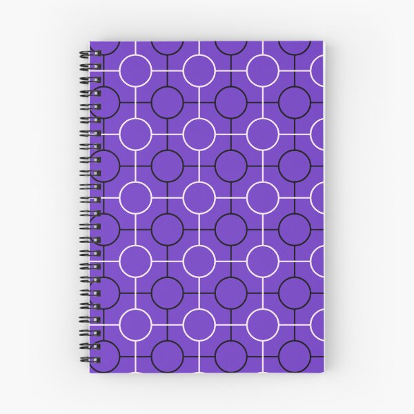 Item preview, Purple Lavender Indigo Connected Circles Geometrical Abstract Modern Urban Tech Art Deco Pattern designed and sold by PenguinForests.