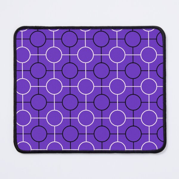 Item preview, Purple Lavender Indigo Connected Circles Geometrical Abstract Modern Urban Tech Art Deco Pattern designed and sold by PenguinForests.