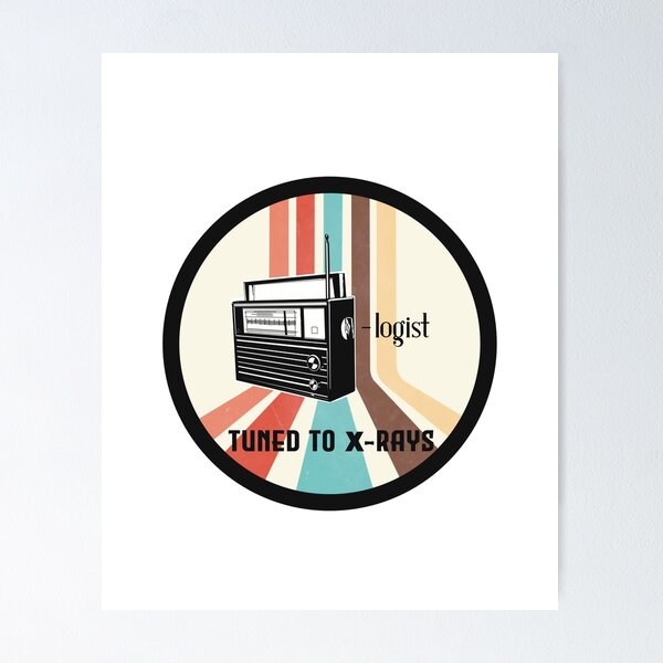 Item preview,  Radiologist tuned to X-rays 70s Retro Stripes designed and sold by Teedose.
