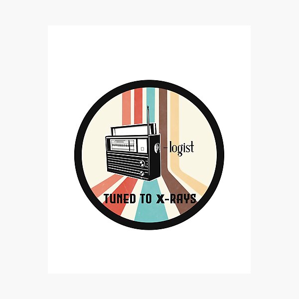 Item preview,  Radiologist tuned to X-rays 70s Retro Stripes designed and sold by Teedose.