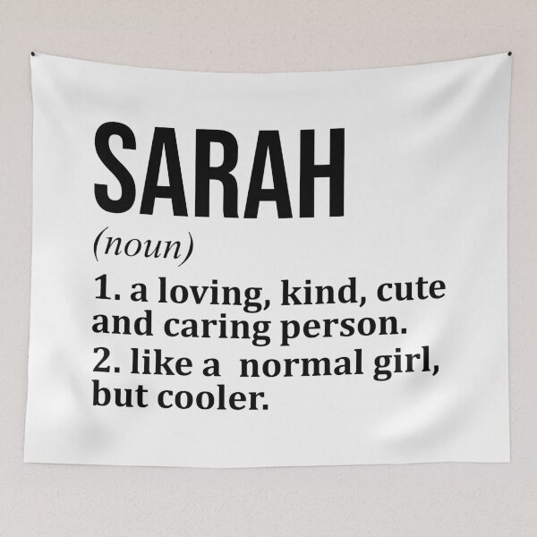 Item preview, Sarah Name Definition designed and sold by XCIV.