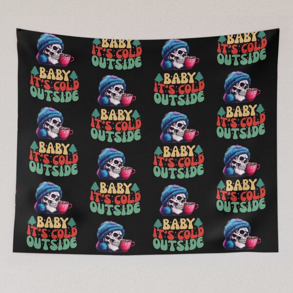 Item preview, Baby Its Cold Outside Skeleton   designed and sold by WoodburyLake.