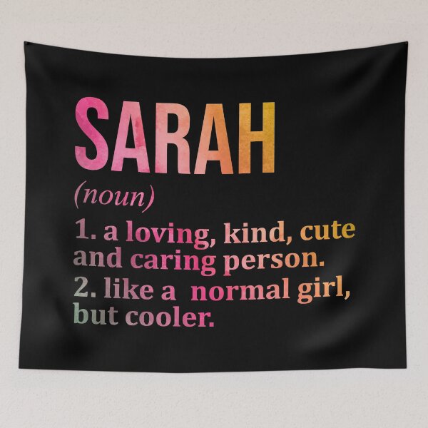 Item preview, Sarah Name Definition in Watercolor designed and sold by XCIV.