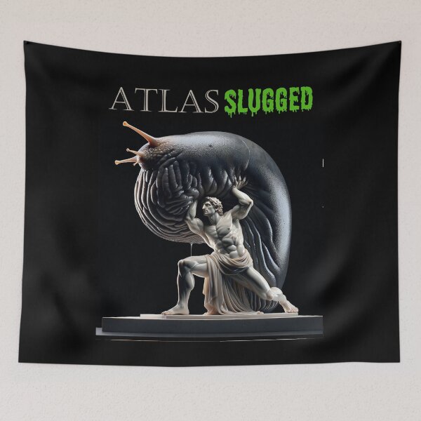 Item preview, Atlas Slugged 2 - Greek God Gets Slimed designed and sold by Matthew Kinnersly.