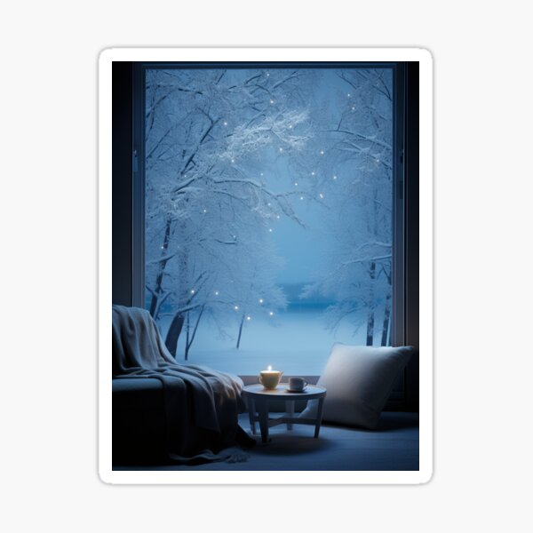 Item preview, Winter Scene Outside The Window designed and sold by SallieIrma.
