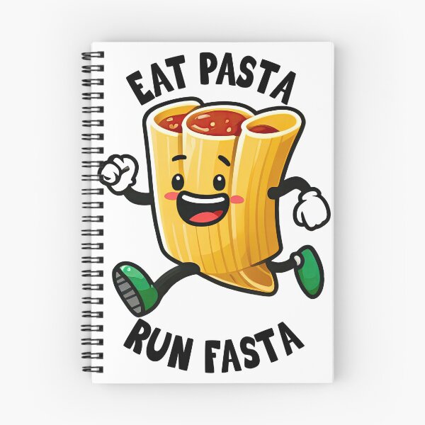 Item preview, Eat Pasta Run Faster, Eat Pasta Run Fasta, Funny Pasta designed and sold by Porcupine Tees ⭐⭐⭐⭐⭐.