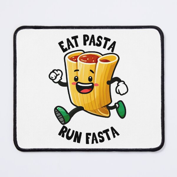 Item preview, Eat Pasta Run Faster, Eat Pasta Run Fasta, Funny Pasta designed and sold by Porcupine Tees ⭐⭐⭐⭐⭐.