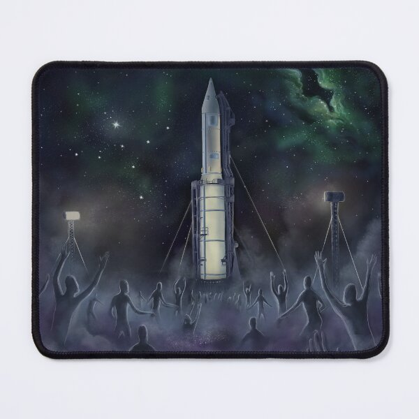 Item preview, mysterious rocket in the mist invaded by specters designed and sold by MacchabeeArt.