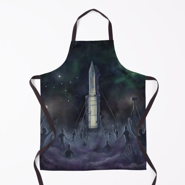 Item preview, mysterious rocket in the mist invaded by specters designed and sold by MacchabeeArt.