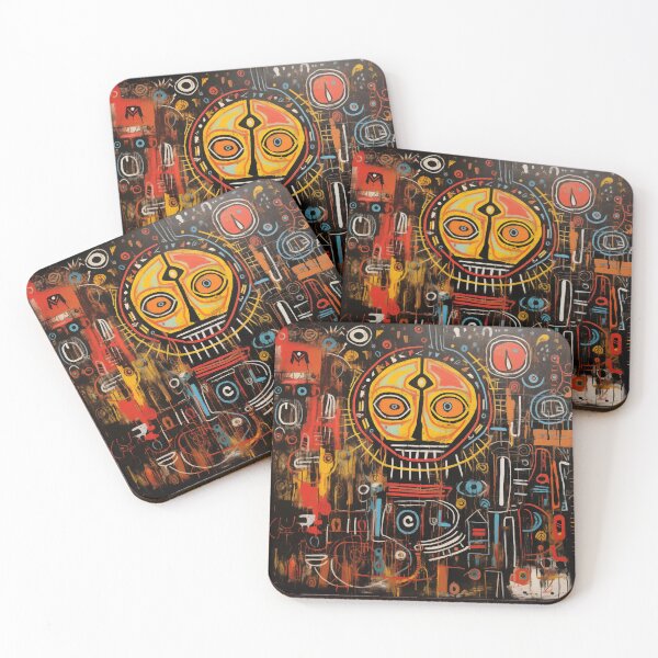 Item preview, abstract tribal painting 4 designed and sold by bfunky-visuals.