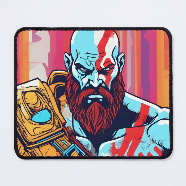 Gaming God of War Ragnarok Large Mouse Pad Kratos Atreus Mousepad