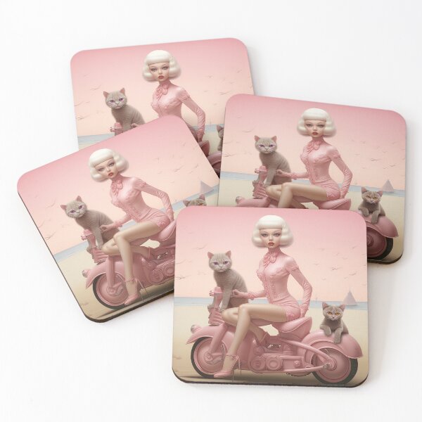 Item preview, Pink ride with the cats designed and sold by itbecamelife.
