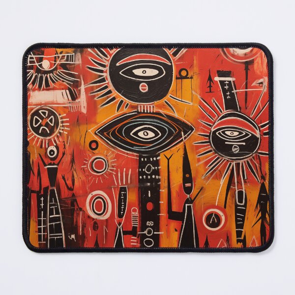 Item preview, abstract tribal painting 5 designed and sold by bfunky-visuals.
