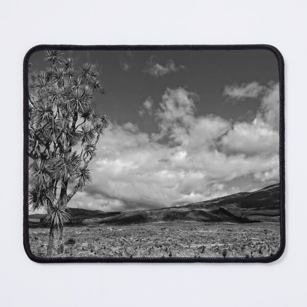 Item preview, Wild Beauty of New Zealand - Monochrome Landscape with Cabbage Tree designed and sold by InbalTurShalom.
