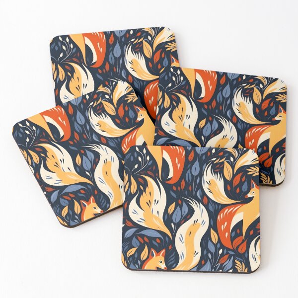 Item preview, Fox Pattern Abstract Geometric Animals designed and sold by LynZorHome.